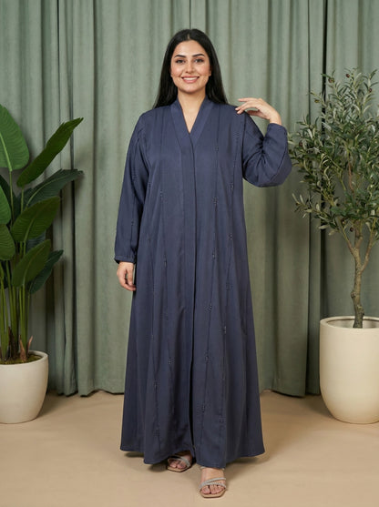 Classic Button Front Maxi Abaya