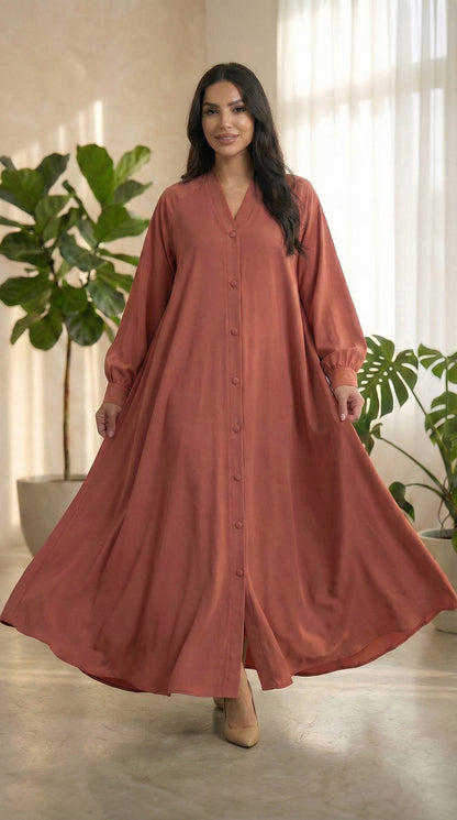 Formal Horizon Button-Front Maxi