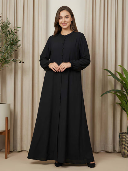 Urban Frill Buttoned Abaya