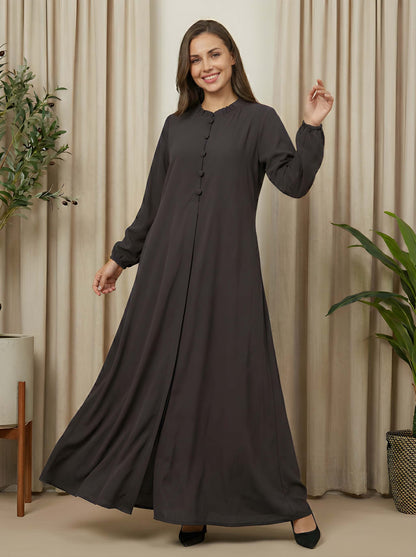 Urban Frill Buttoned Abaya