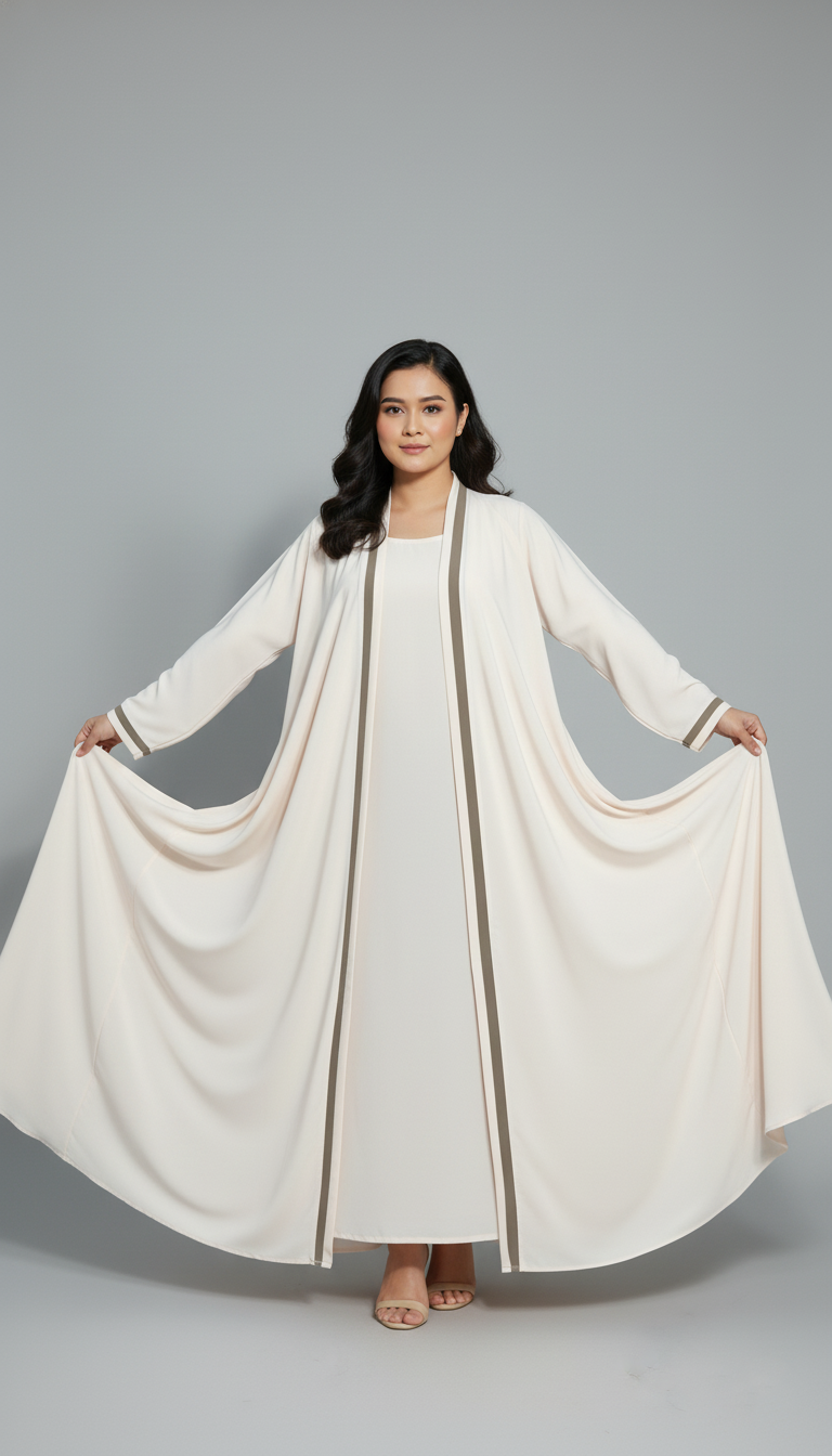 The Elegance Flow 4-Piece Abaya Set