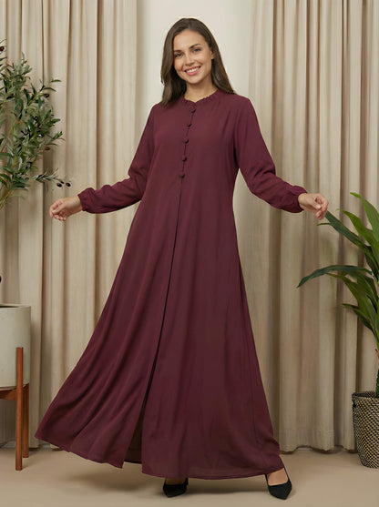 Urban Frill Buttoned Abaya