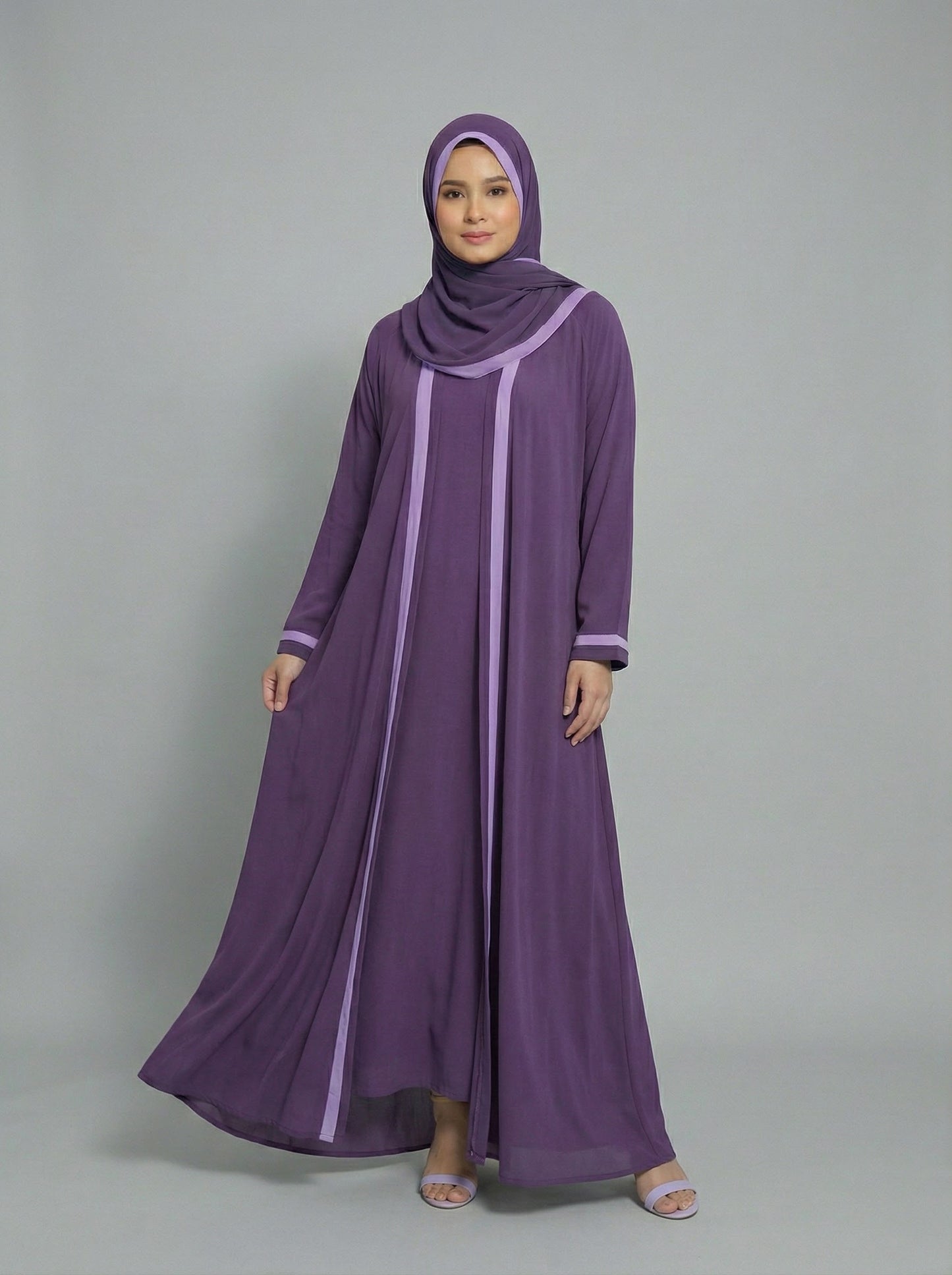 The Elegance Flow 4-Piece Abaya Set