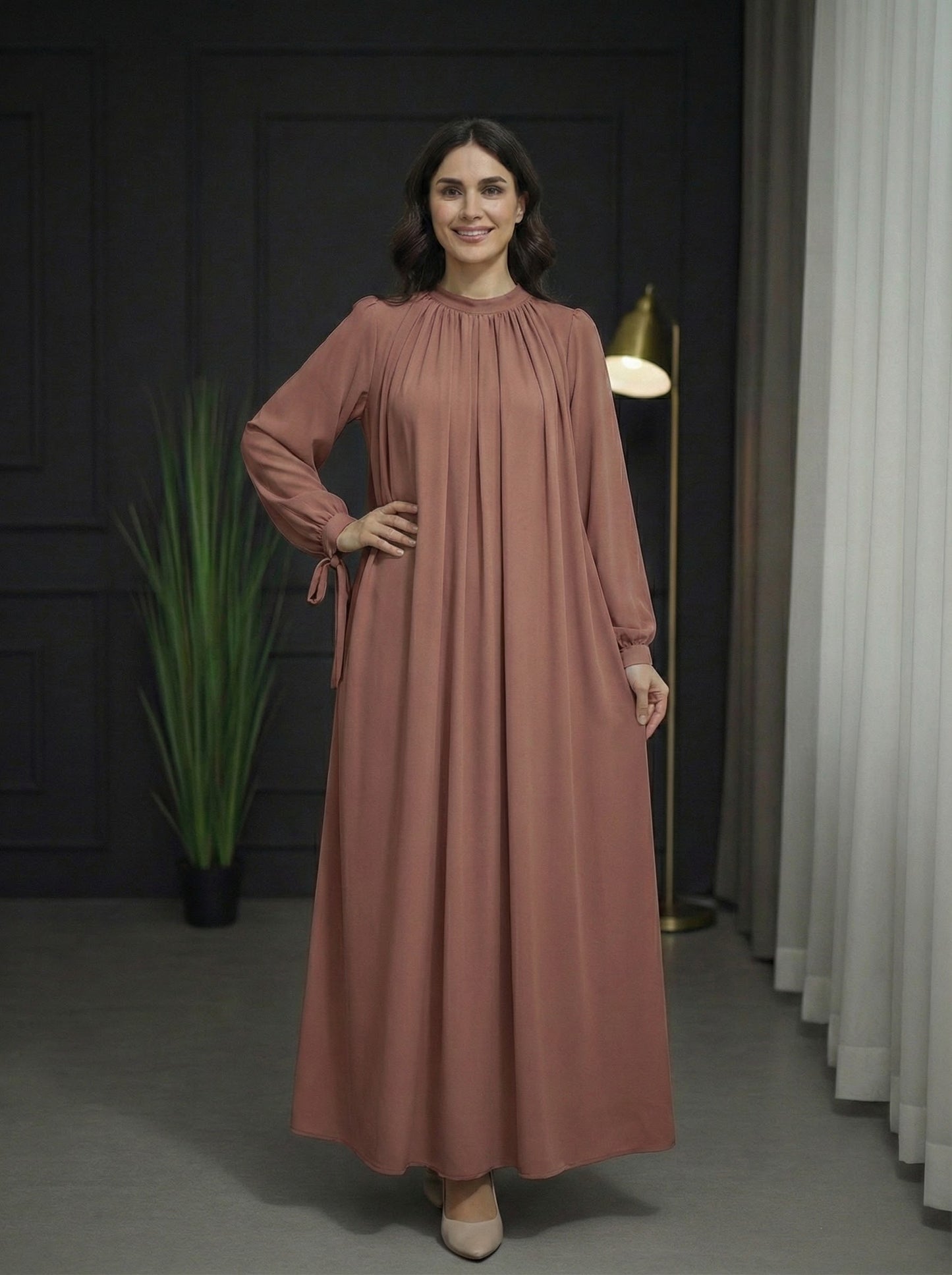 Chunnet Style 3-Piece Abaya Set